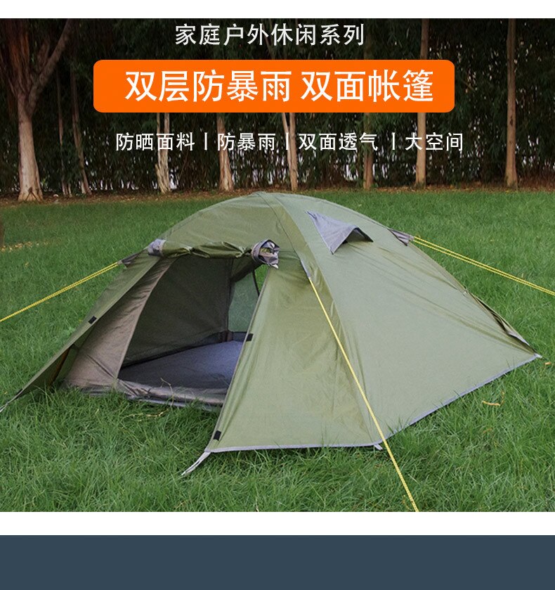 Cheap Goat Tents Outdoor Tent Double Layer Anti UV Camp Tent Waterproof Beach Awning Shelter Park Picnic Fish Tent Travel Hike Anti Mosquito Tent Tents